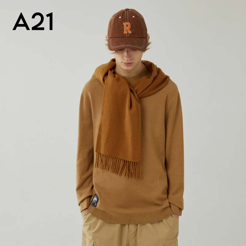 A21半高领毛衣新款纯色套头情侣针织衫秋冬秋冬打底R423143010
