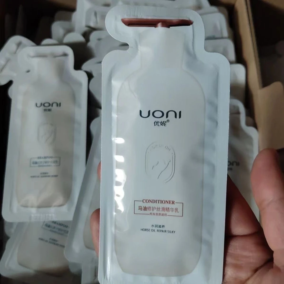 优妮马油袋装茶麸去屑无患子丝滑小样男女方便旅行袋洗发水