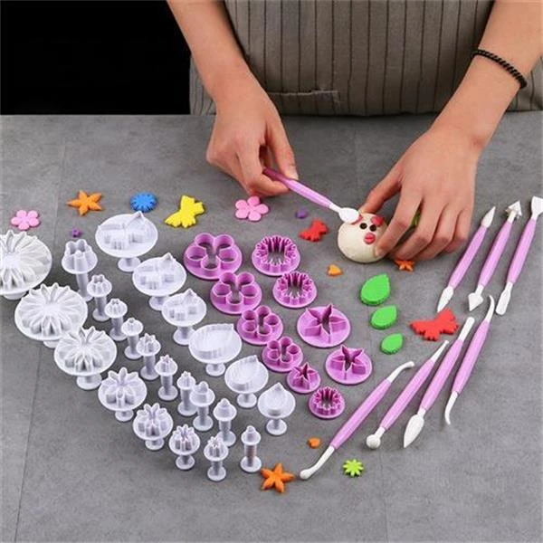 41件套馒头压花模具切模卡通包子印花面食面点翻糖模具蛋糕家用