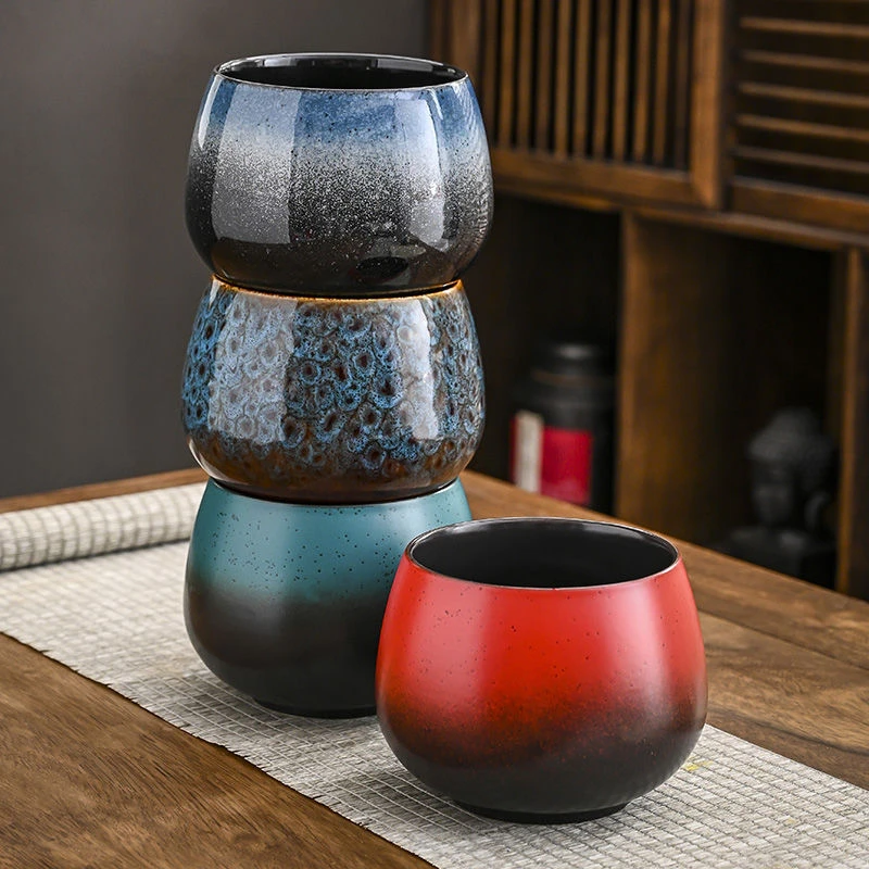 大号哥窑汝窑茶渣缸茶洗烟缸陶瓷茶具配件洗茶杯莲荷花缸汝窑笔洗