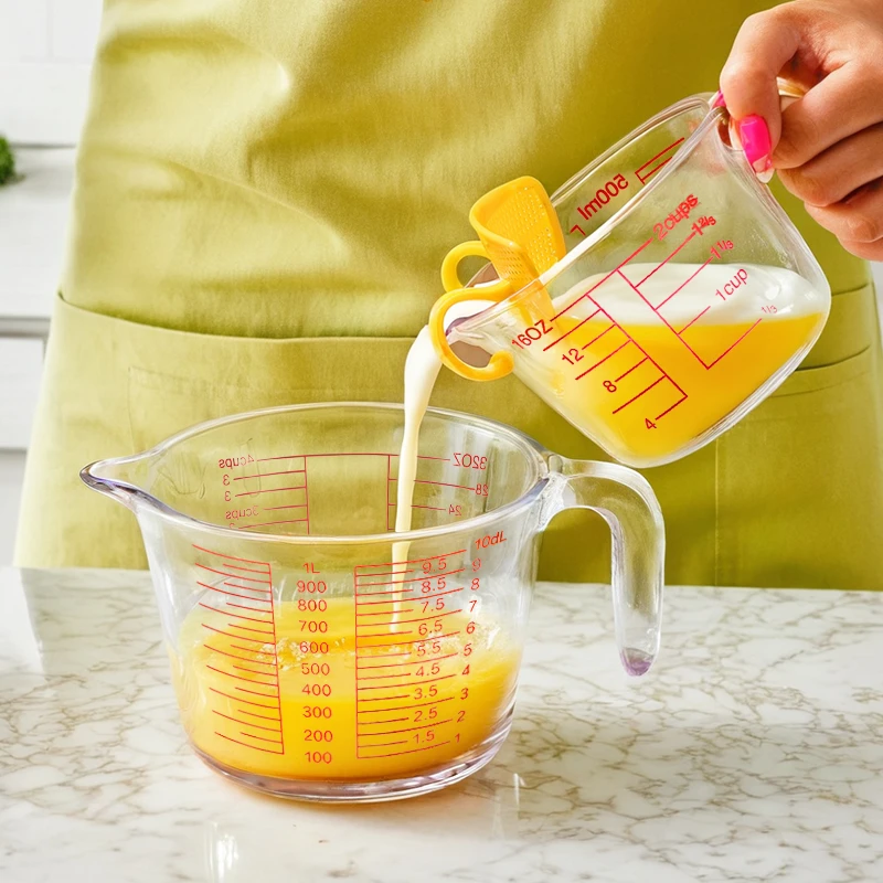 量杯家用过滤杯大容量蛋液鸡蛋羹淘米烘焙工具带刻度打蛋杯计量杯