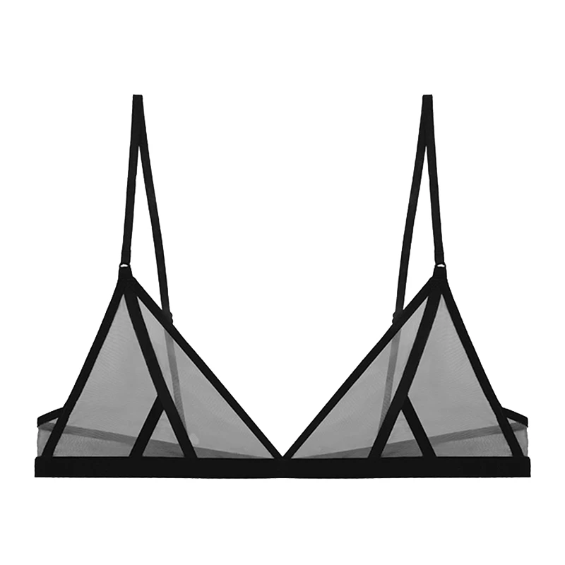 HER SENSES/何识感官超薄无钢圈三角杯细肩带文胸内衣女小胸B045