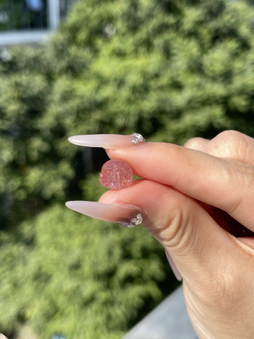 【柏延】精工草莓晶尸陀林通孔单珠JG0080