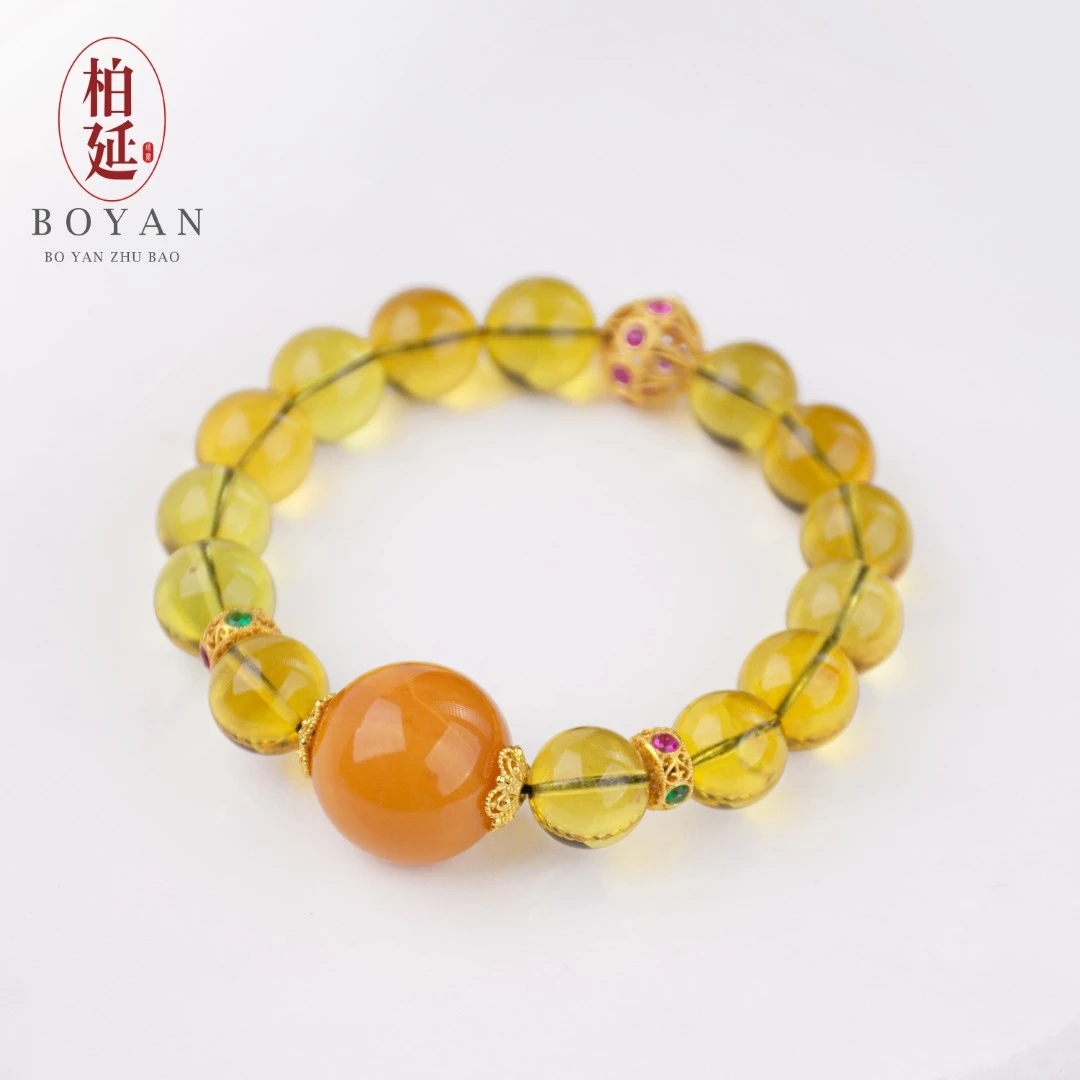 【柏延】蜜蜡DIY手串HT0054