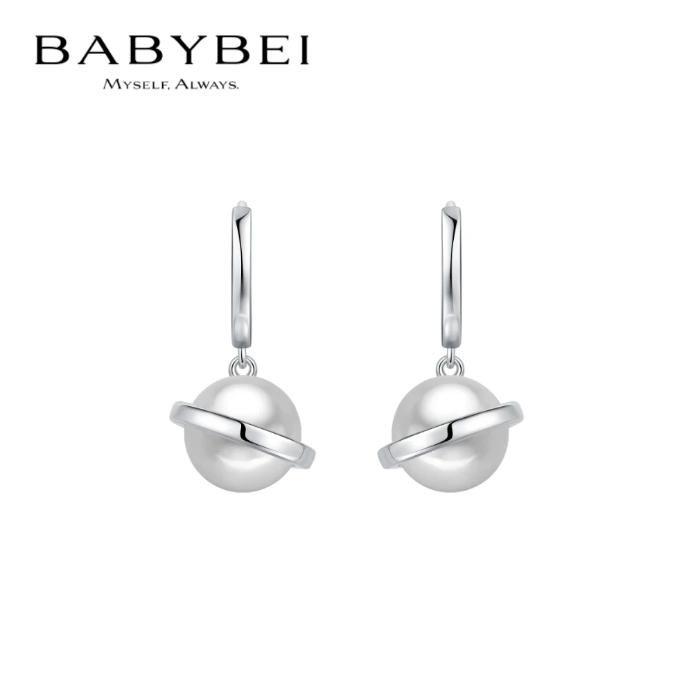 BABYBEI/初贝 925银耳饰 小星球耳坠贝珠气质灵动百搭通勤温柔