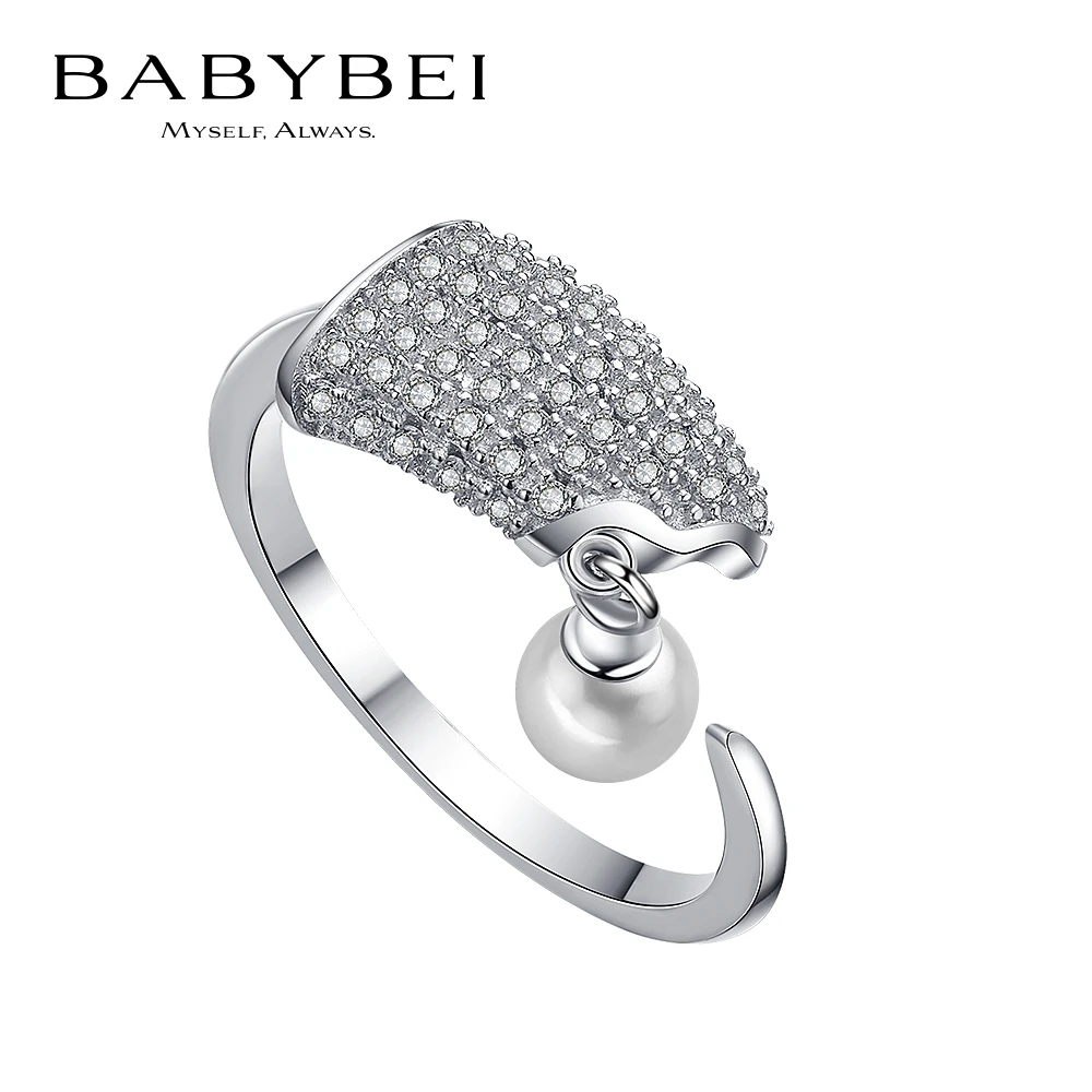BABYBEI/初贝 925银戒指 冰淇淋戒指贝珠精致气质百搭清新灵动