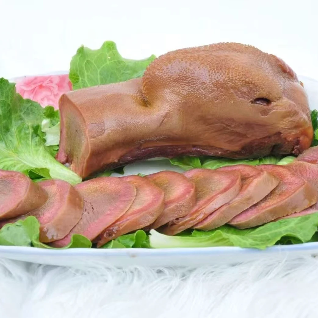 牛舌头带皮牛口条原味新鲜熟优质