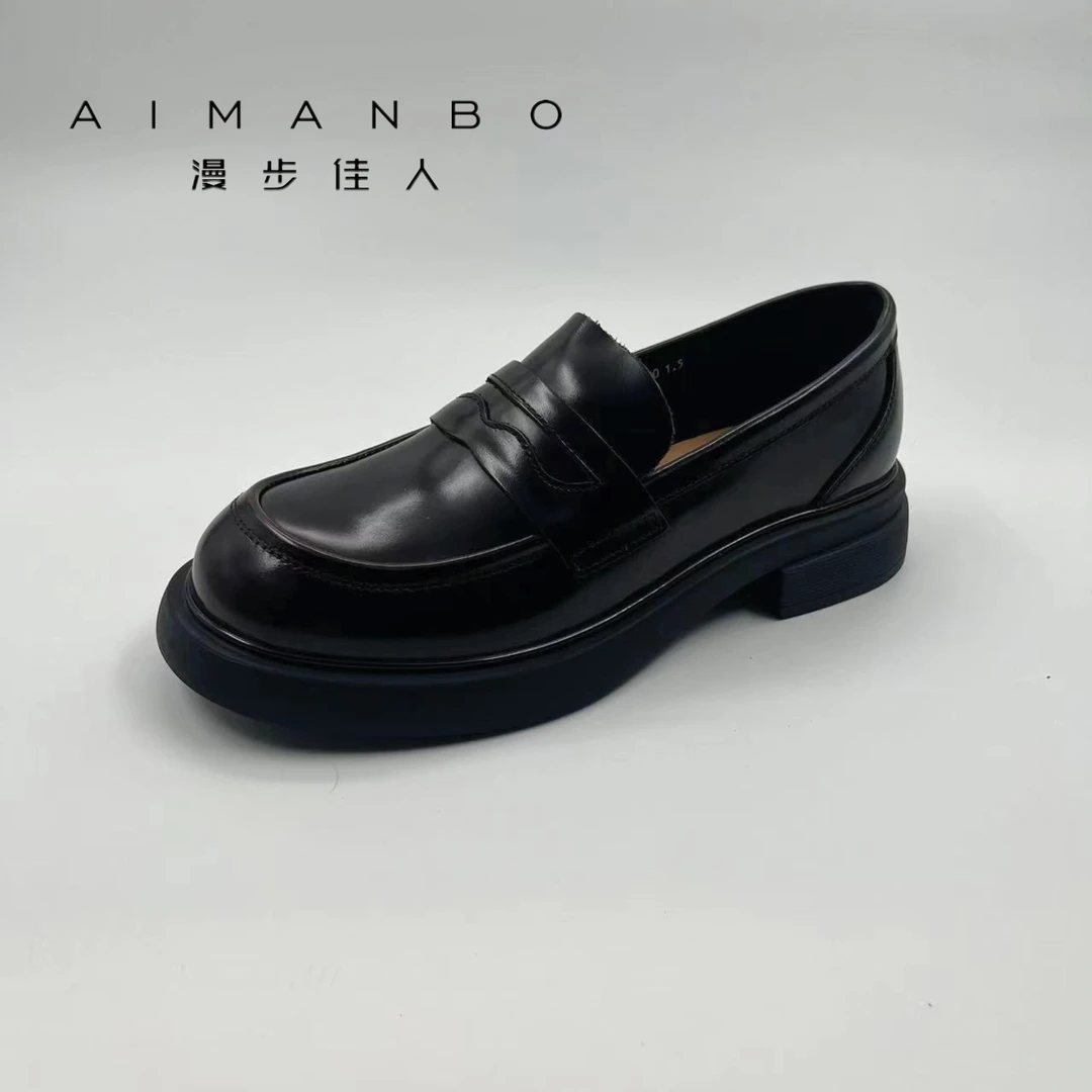 STROLLBEAUTY/漫步佳人313124640E英伦风舒适轻便百搭女乐福鞋