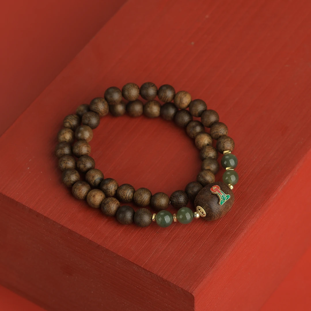 【香木雅集甄选】 沉香手串-达拉干0.6双圈设计款手串