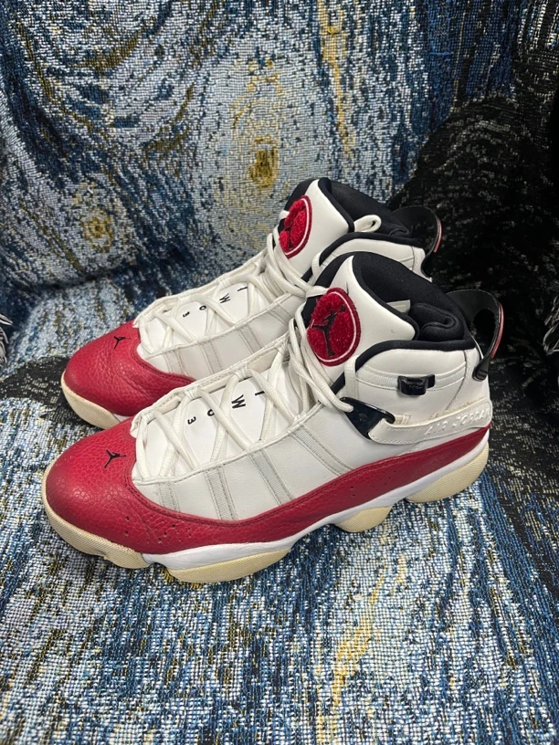 aj6rings篮球鞋 六冠王白红 44码原盒(潮鞋)
