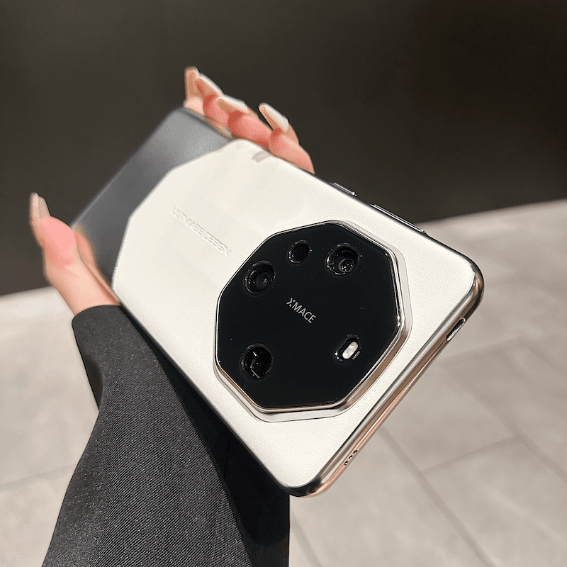 非凡大师秒变RS保时捷适用华为mate60pro手机壳mate50/40素皮拼接