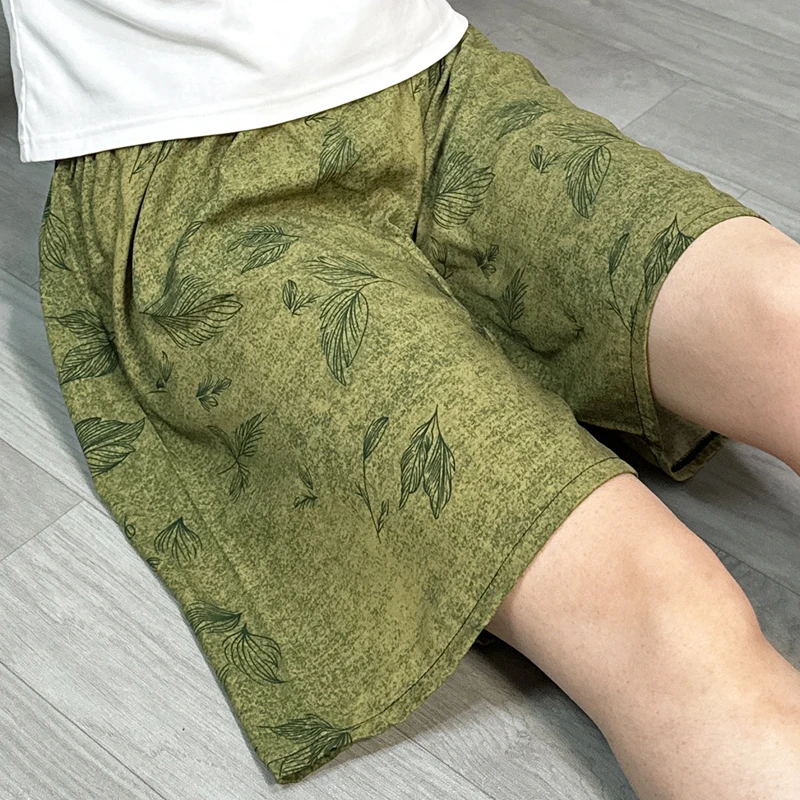 新款棉绸睡裤女夏短裤薄款五分裤人造棉可外穿单裤大码裤衩家居裤