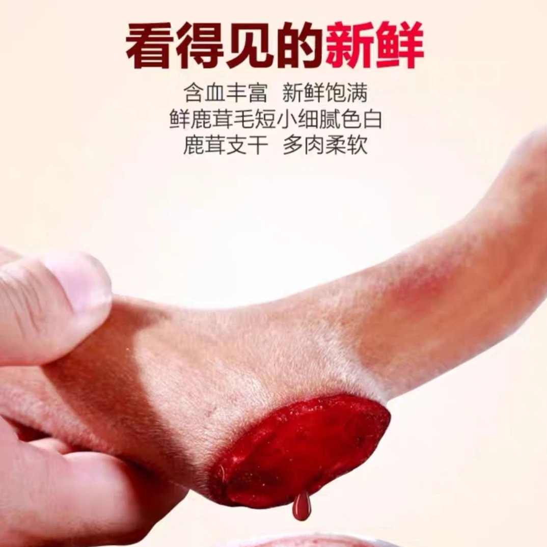 【改价链接】东北特产梅花鹿整支鲜鹿茸 直播间自选新鲜正宗产品