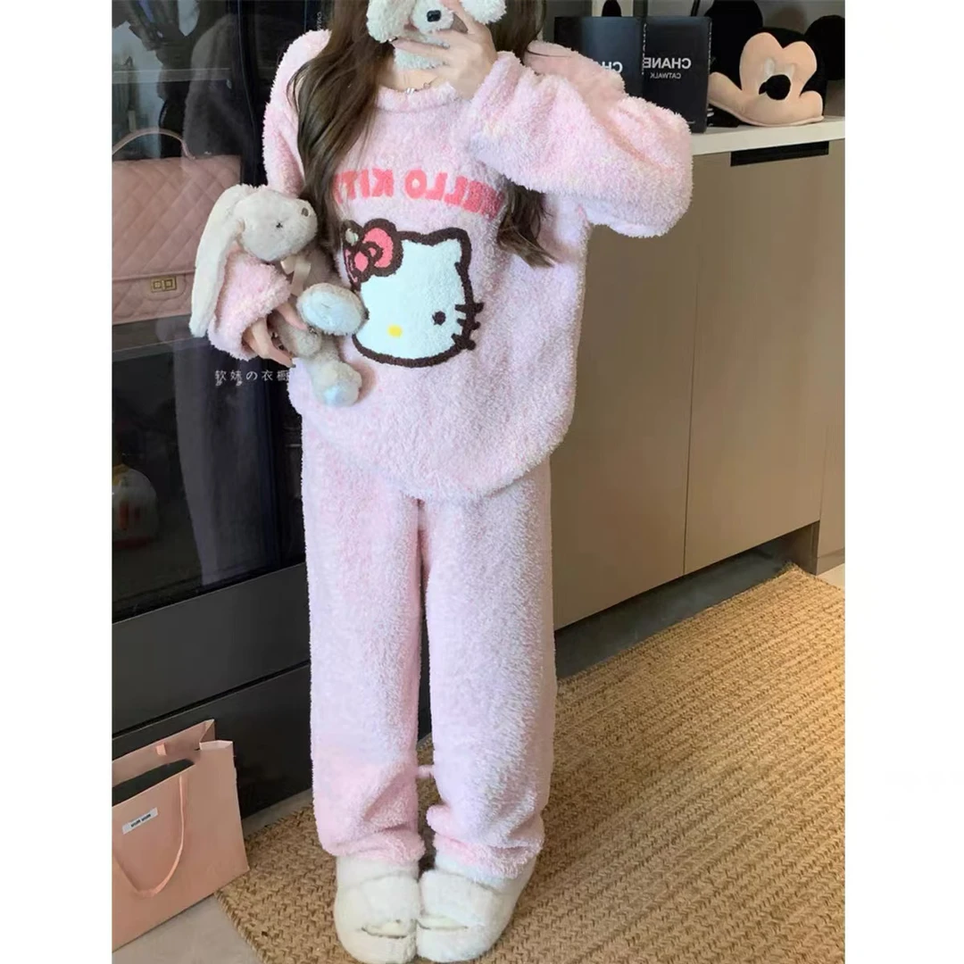 【小巧定制】XQ2295秋季新款保暖百搭可爱睡衣套装