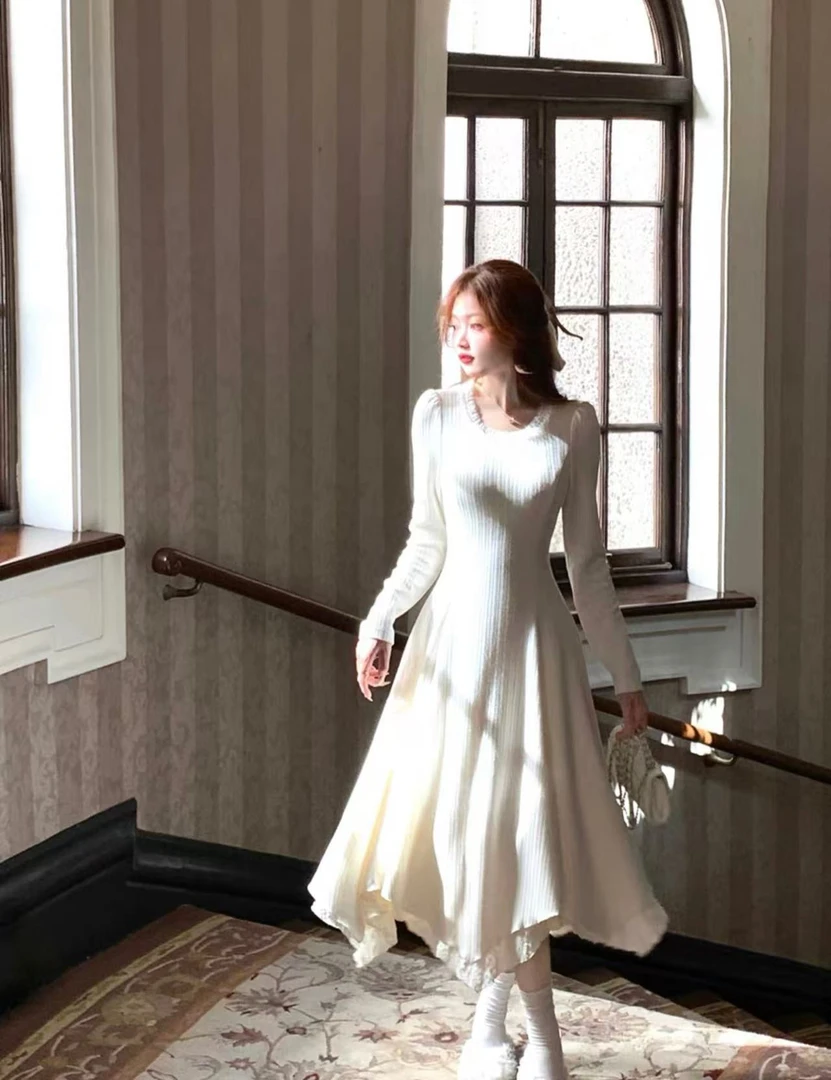 【小巧定制】XQ2233秋季新款气质百搭连衣裙大码女装