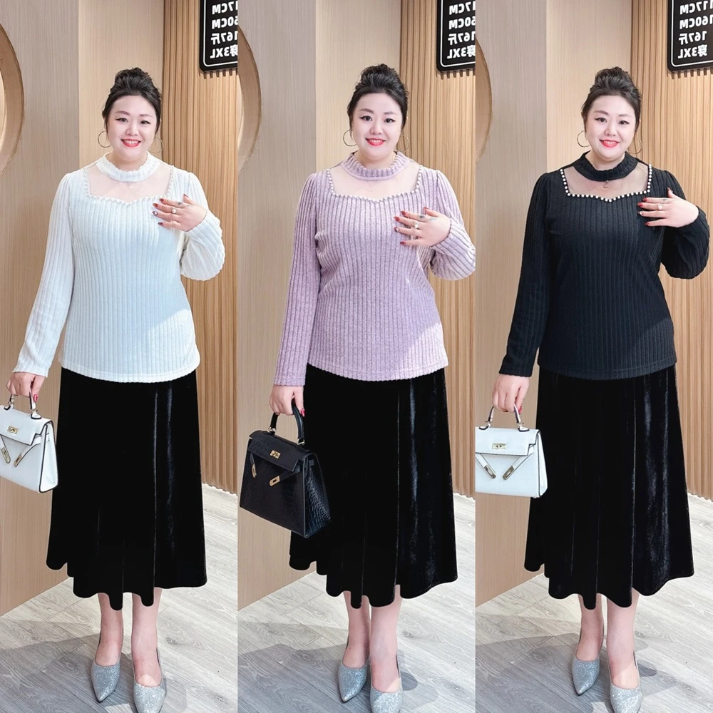 MJ9146【现货仅上衣】上新秋冬时尚气质显百搭瘦针织高领打底衫