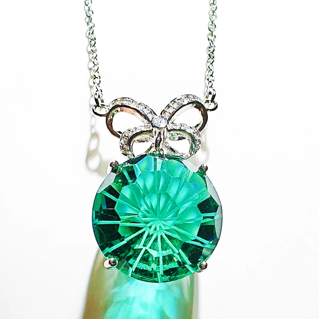 吊坠【绿色】简约大气奢华绿吊坠-141