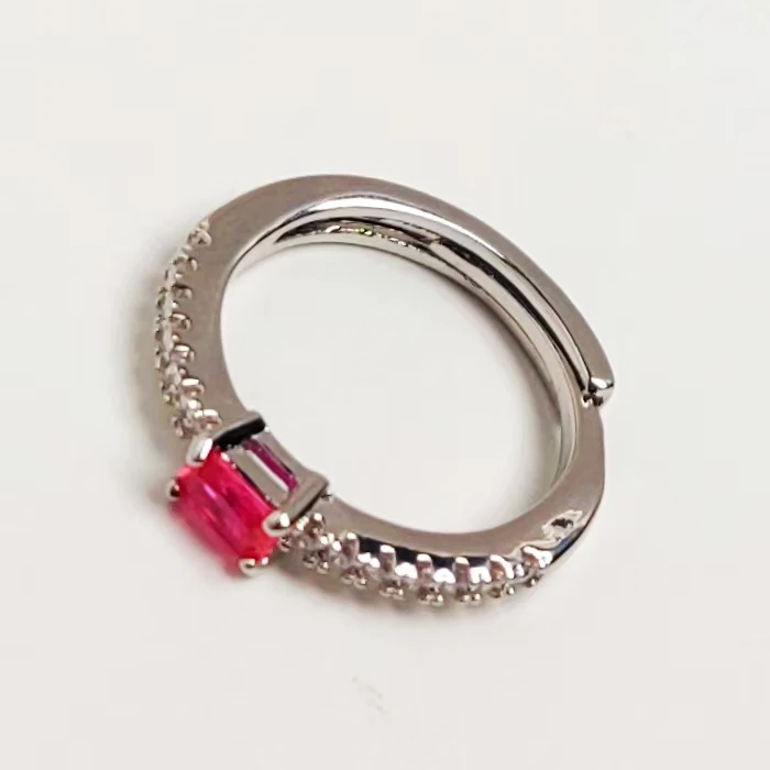 戒指【红色】小巧玲珑红色戒指-395