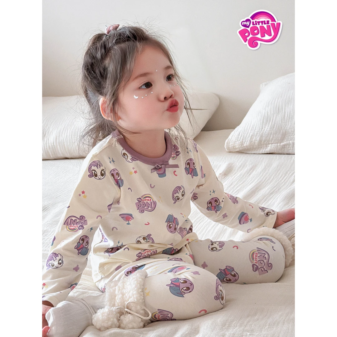 【小马宝莉】秋季新品童装莱卡家居服套装-39521