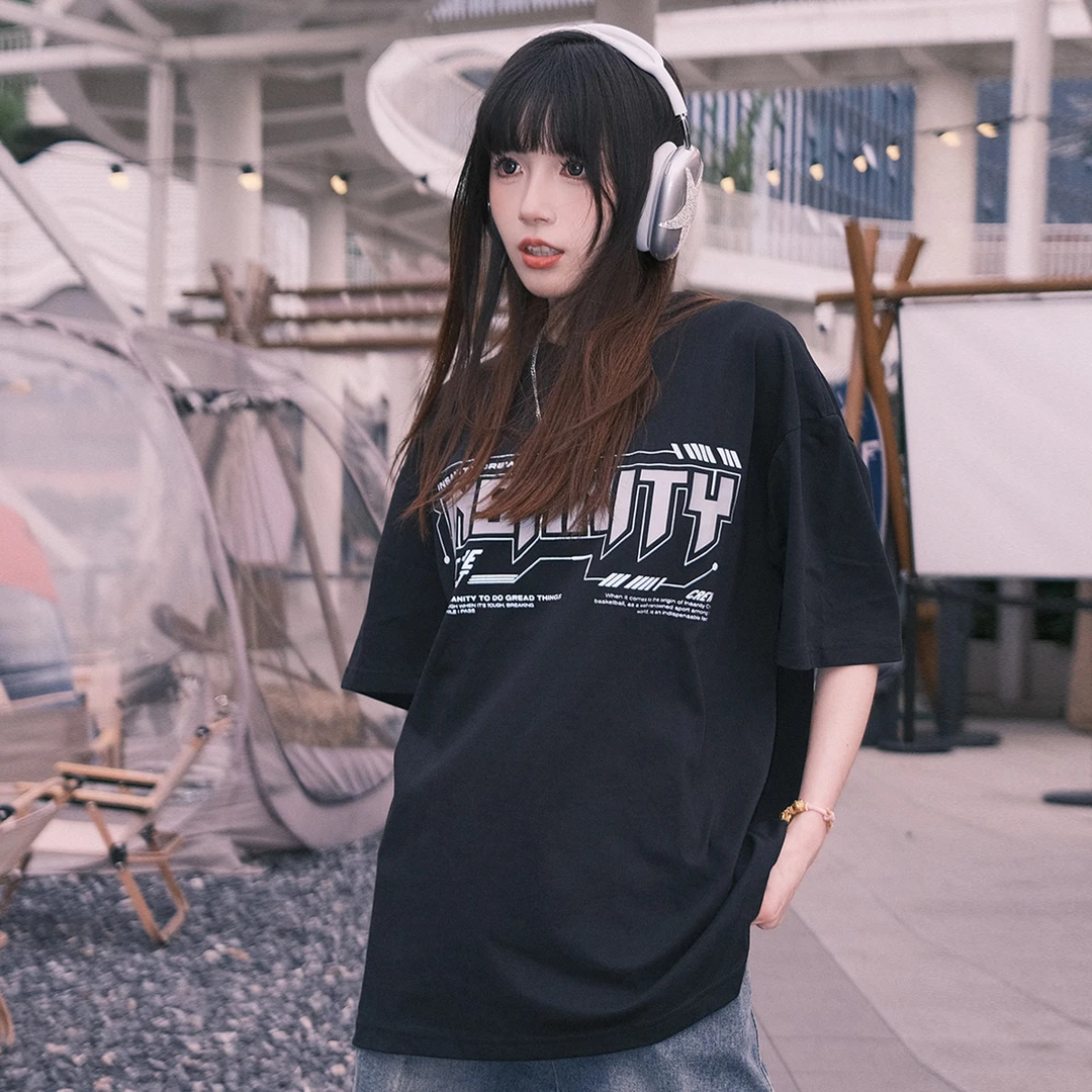【瑾瑾鹅】InsanityCrew全国行房车限定美式圆领机械印花速干短袖