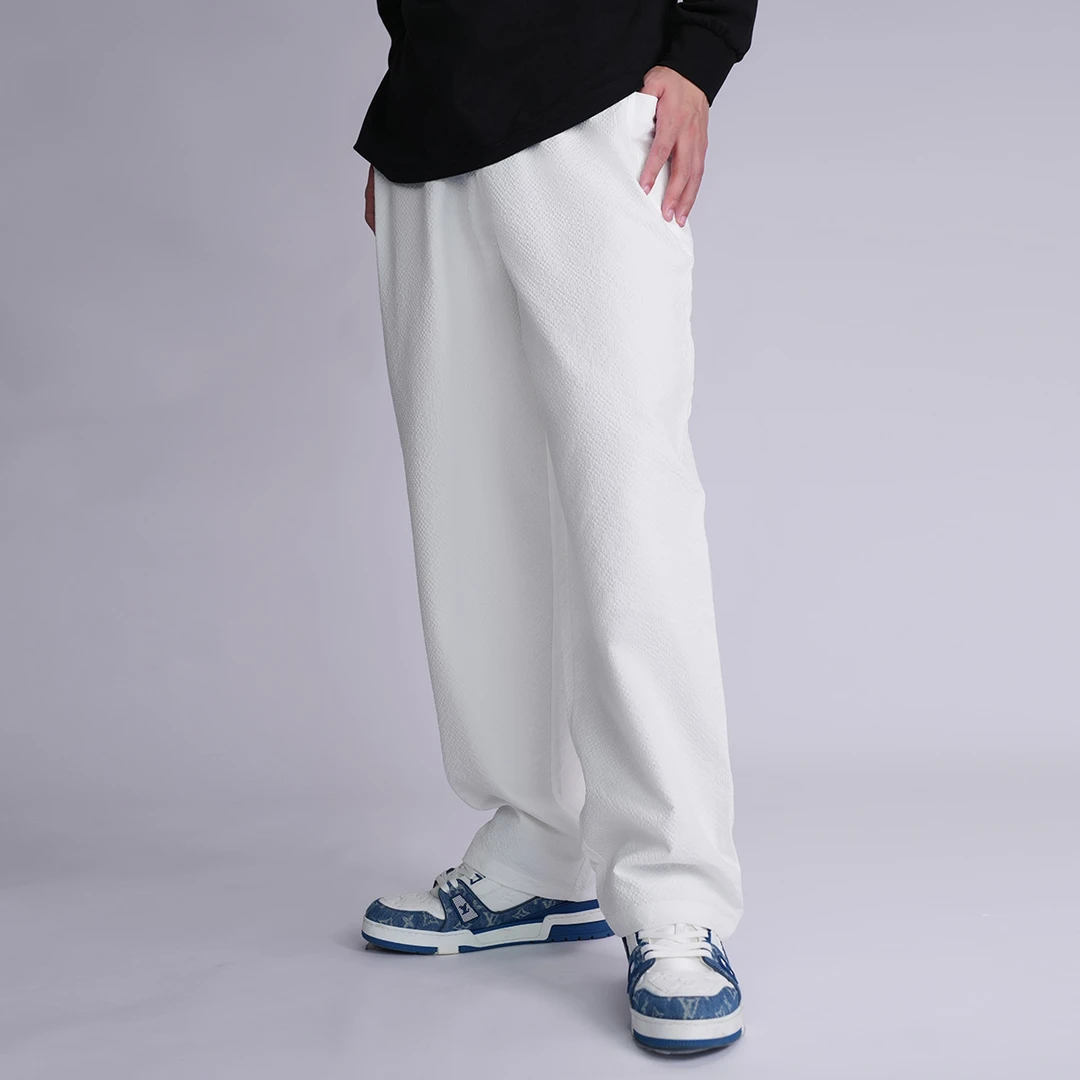 【韩曙光同款】热极InsanityCrew空气肌理感长裤直筒垂感高街休闲