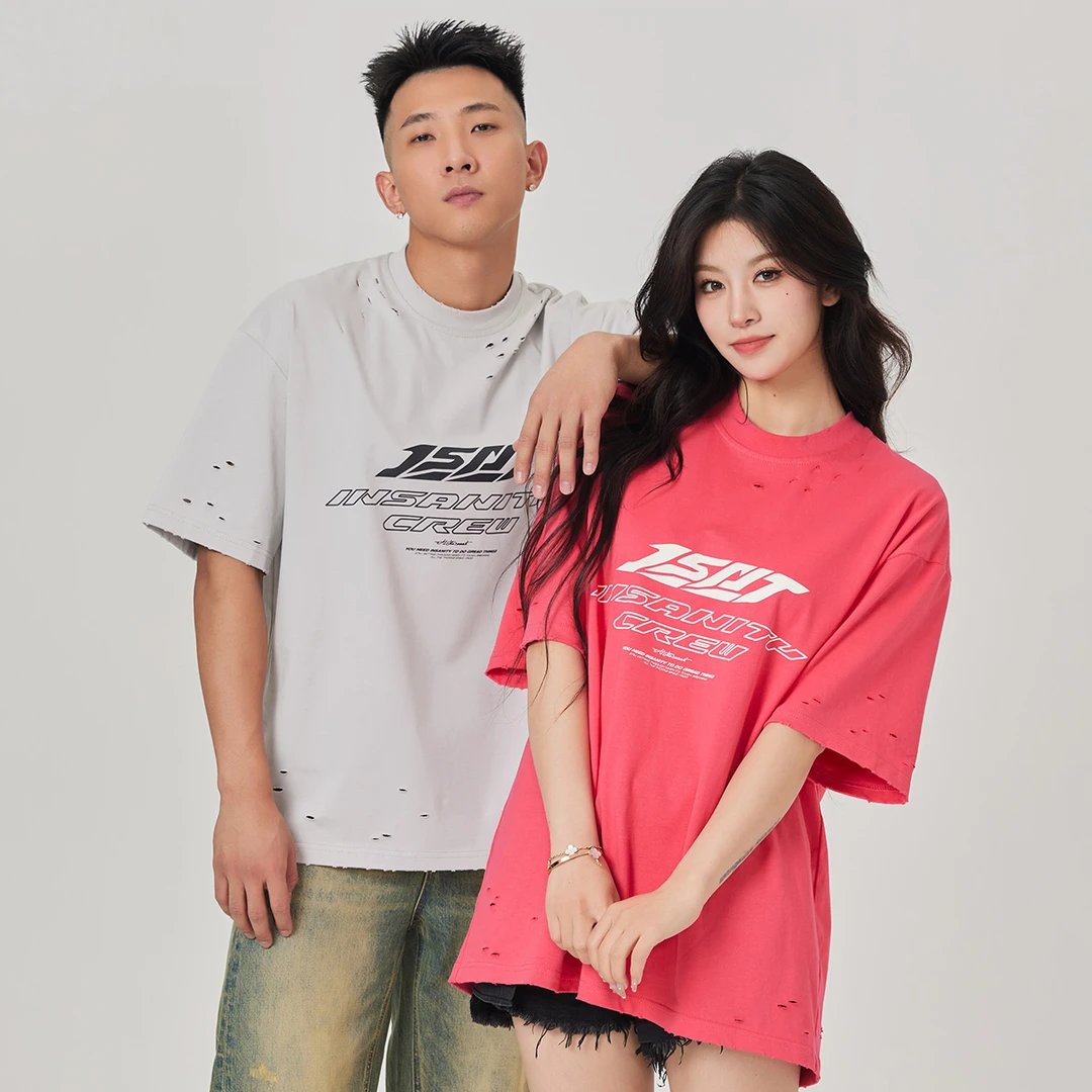 热极InsanityCrew休闲短袖T恤国潮宽松宽松潮流【短袖合集3】