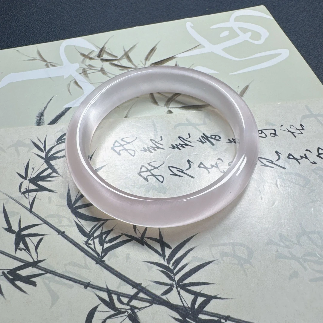 手镯 樱花粉时尚百搭经典女款手镯53圈口