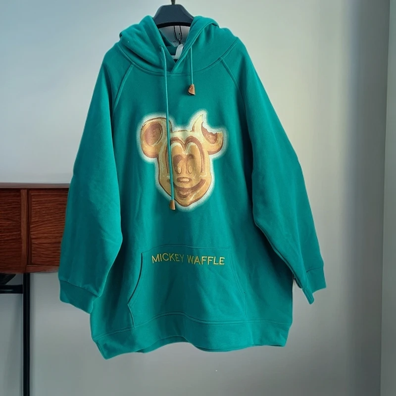 180-240斤 衣长85胸围150 米奇刺绣大兜连帽磨毛卫衣