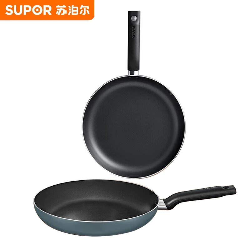 苏泊尔平底锅不粘锅家用煎锅轻烟少油炒菜锅早餐煎蛋煎饼煎牛排锅