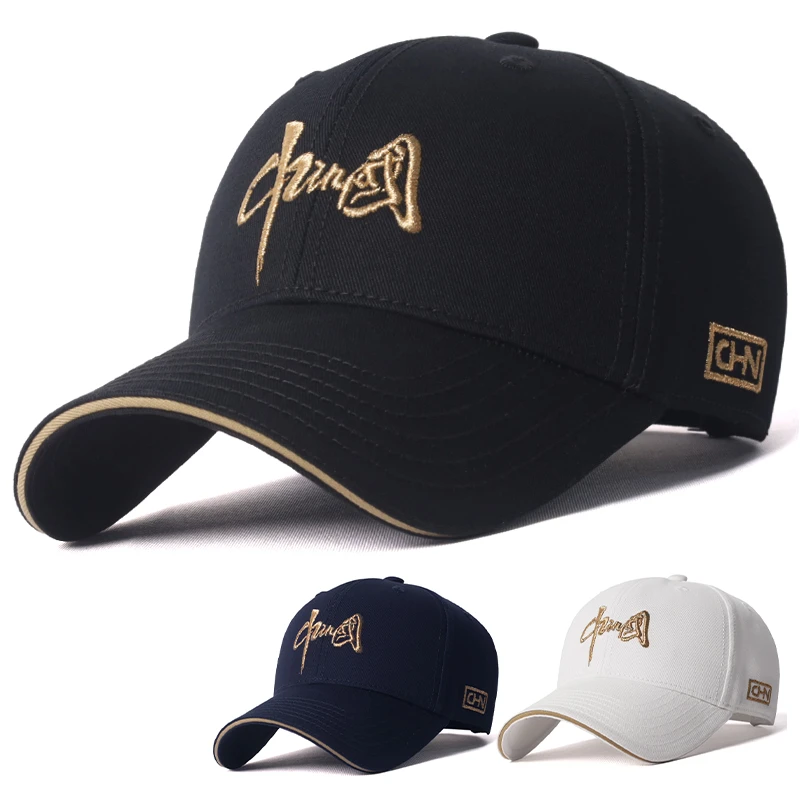 硬顶显脸小棒球帽男四季款休闲时尚鸭舌帽女中国刺绣潮牌棒球帽