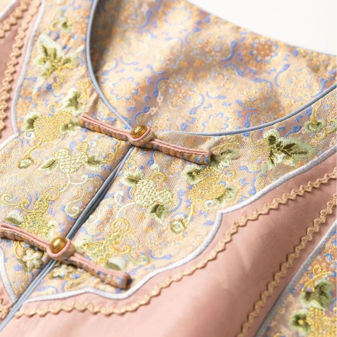 【蝶恋花】 国风双面穿洋气时尚马甲2024B1987-倩倩杭锦仓