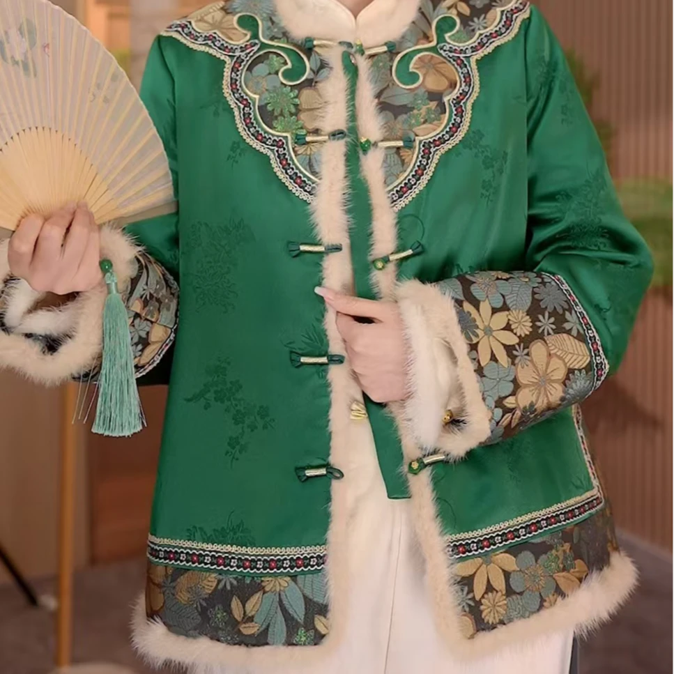 录新款典藏版国风夹棉加厚外套2024D6474-倩倩