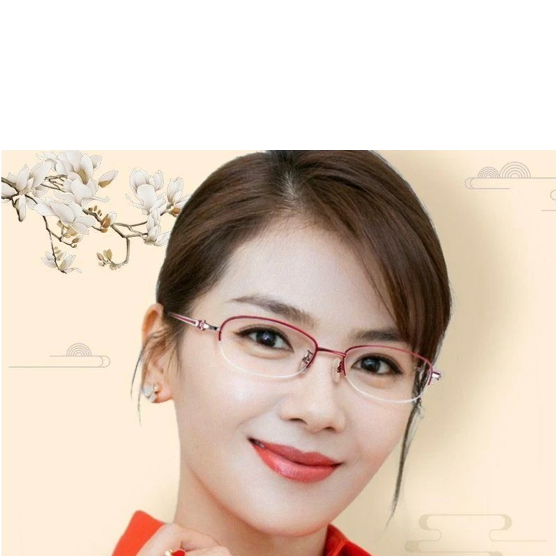 正品防蓝光老花镜女高清时尚显年轻超轻抗疲劳中老年眼镜老花眼镜