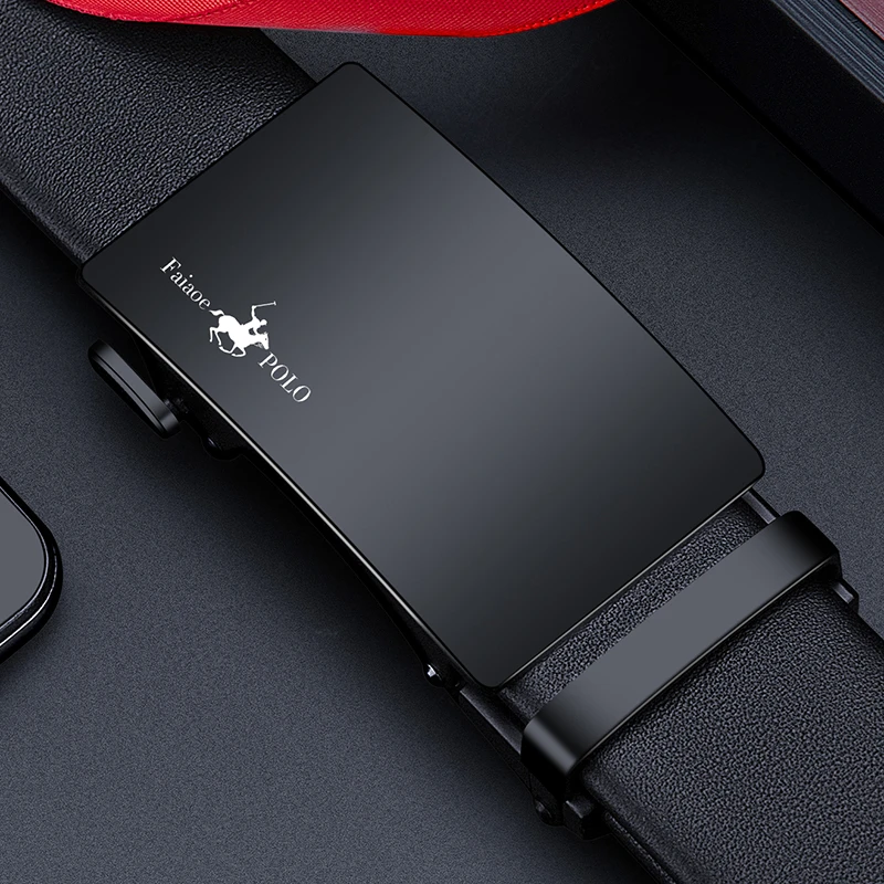 2023新款热销高档男士皮带纯牛皮无牙自动扣懒人腰带百搭休闲裤带