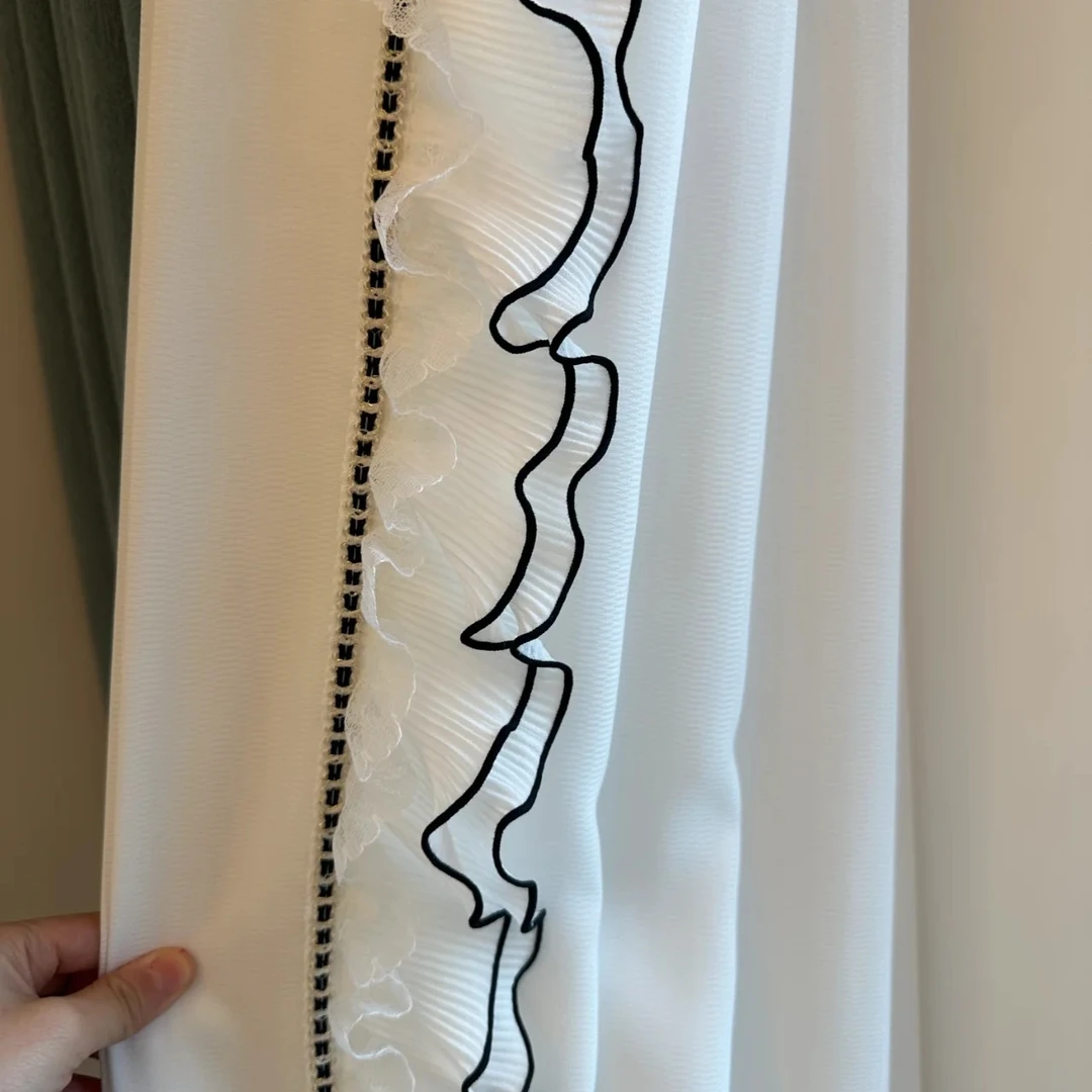 新款窗帘装饰配件窗帘立体花边轻奢小香风花边