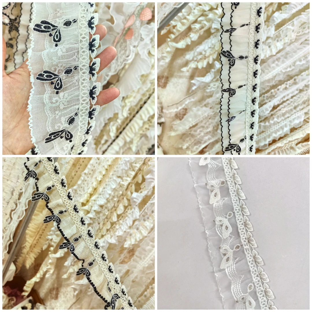 致远花边窗帘布艺法式蕾丝帘头侧边立边服装家居沙发装饰辅料花边