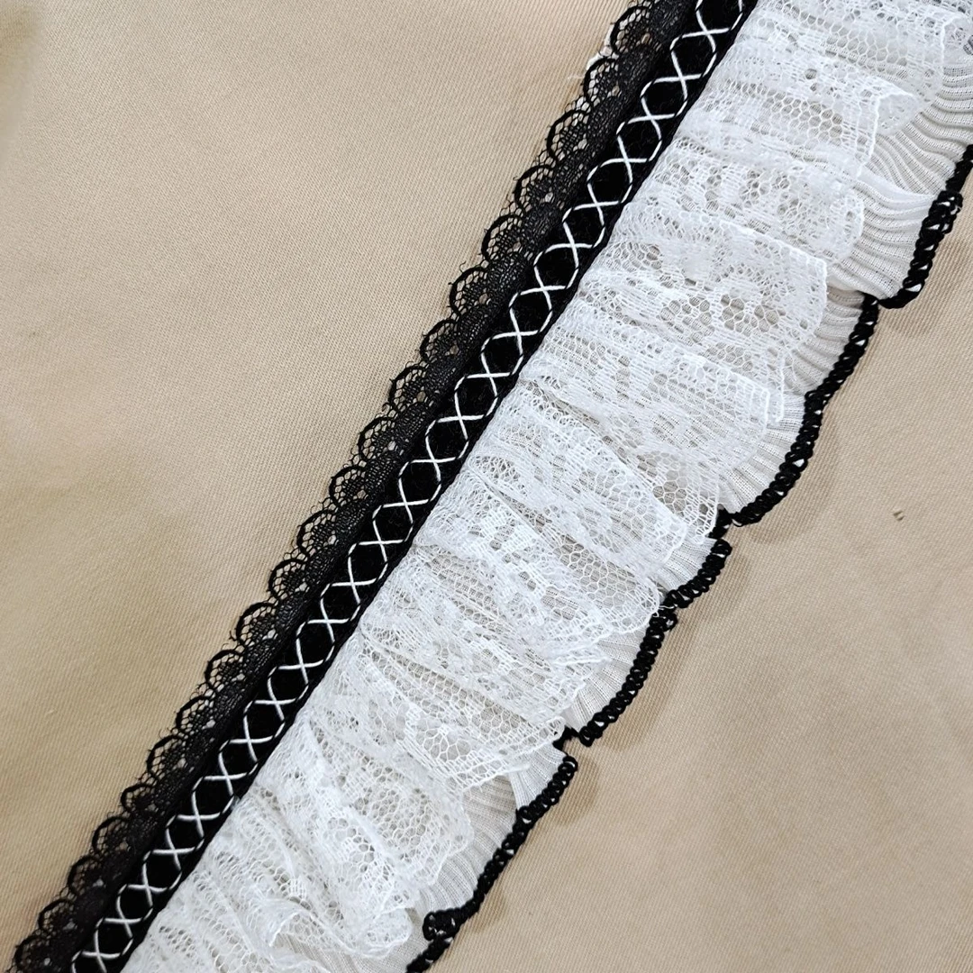 致远花边窗帘布艺法式蕾丝帘头侧边立边服装家居沙发装饰辅料花边