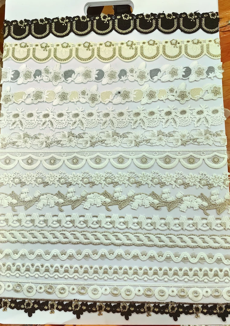 致远花边窗帘布艺法式蕾丝帘头侧边立边服装家居沙发装饰辅料花边