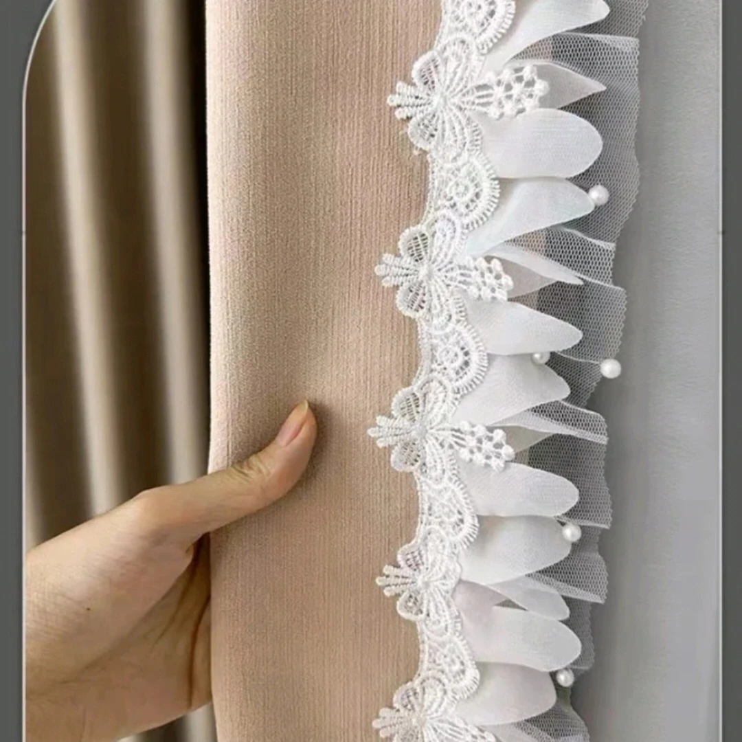 致远花边窗帘布艺法式蕾丝帘头侧边立边服装家居沙发装饰辅料花边