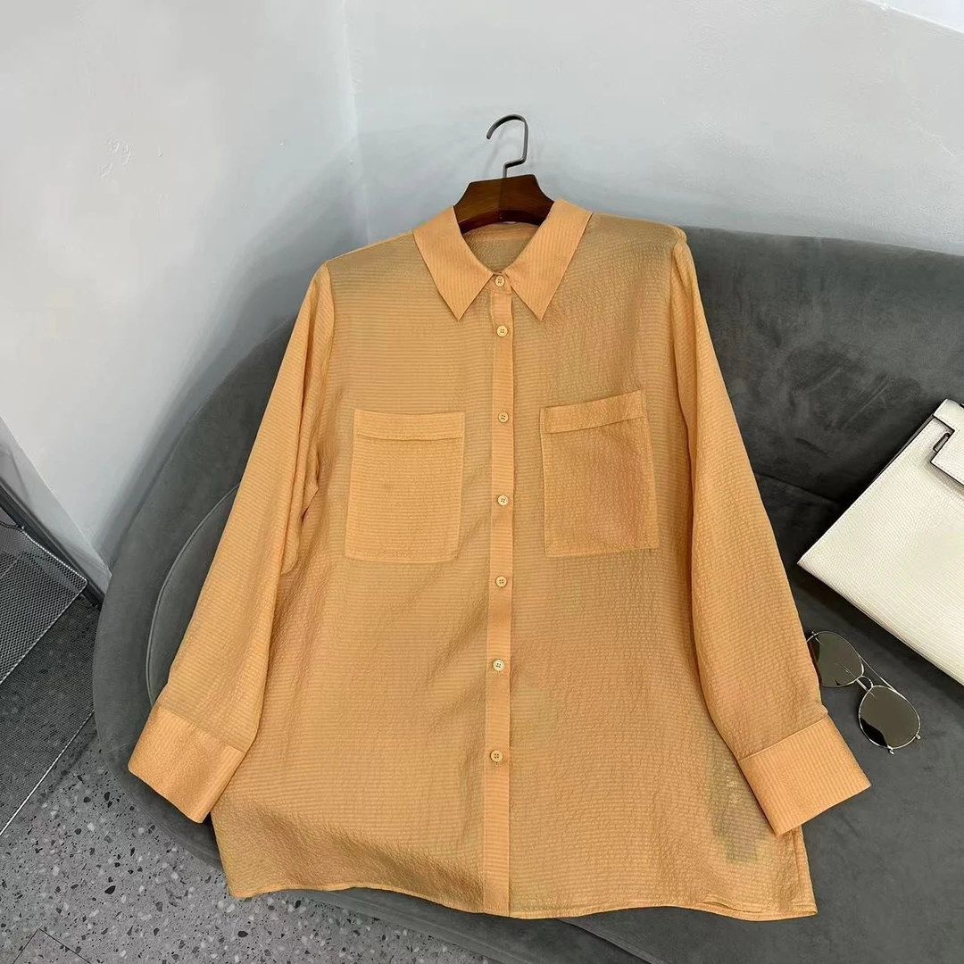 【花满林】时尚简约双贴袋衬衫5780