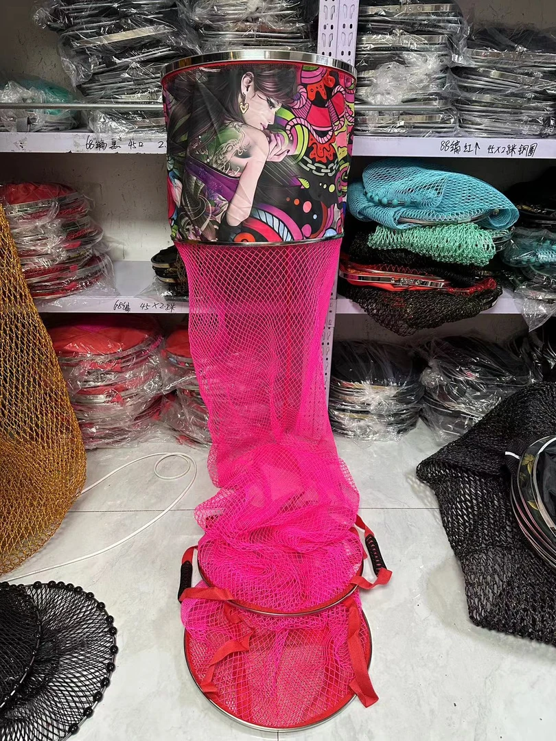 新品黑坑鱼护大小网眼挂胶速干鱼护  黑坑  竞技 野钓鱼护渔具便