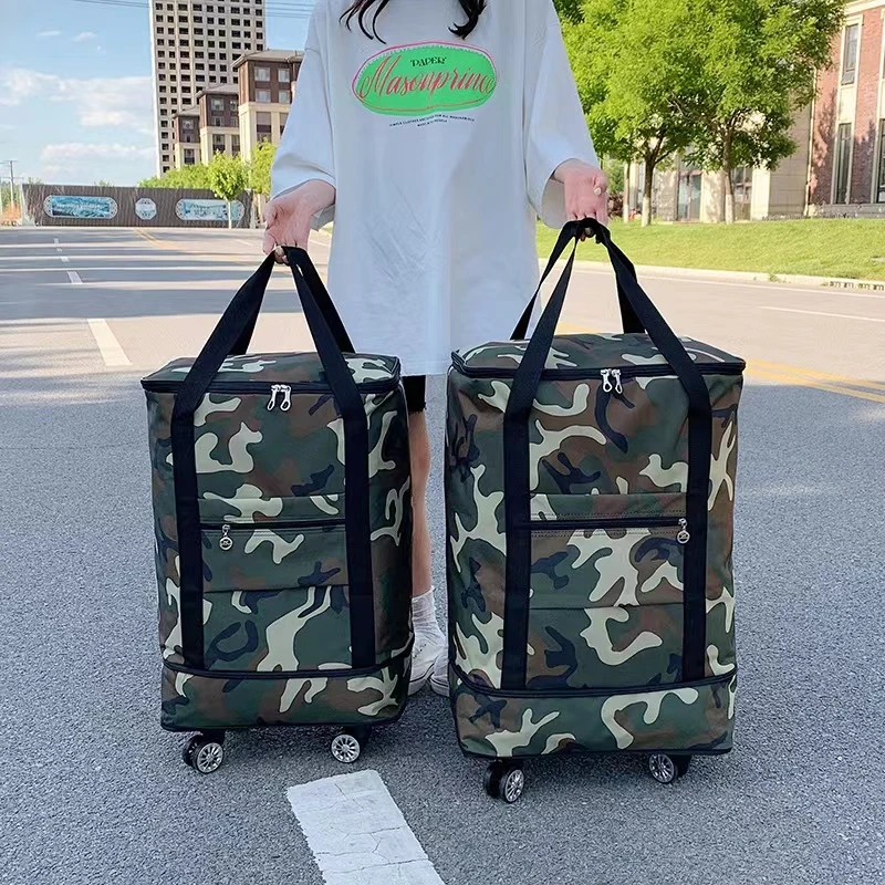 【轮子可拆卸】大容量旅行包套拉杆行李袋双肩出门旅行学生衣服包