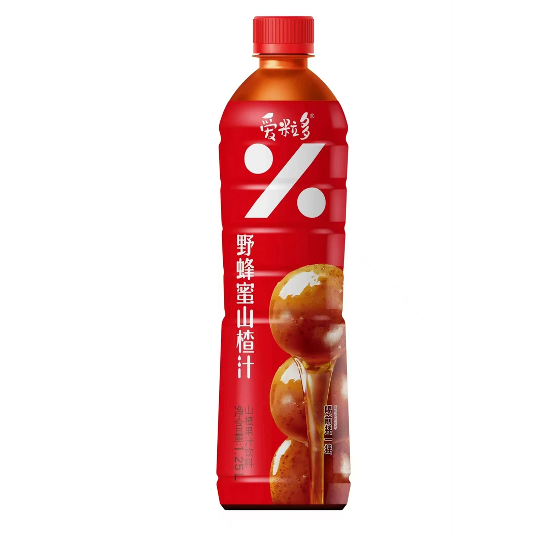爱粒多野蜂蜜山楂汁1.25L*3瓶