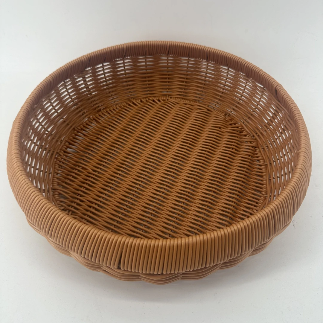 O29棕色圆形加粗加固酒店馒头框月饼框纯手工编织30*7