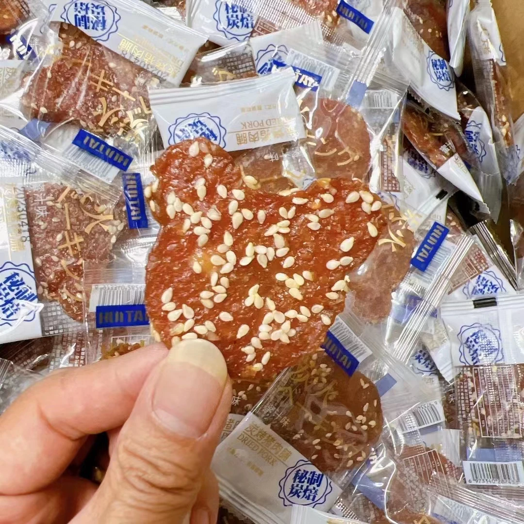 潮汕特产优选产品炭烧猪肉脯蜜汁口味180g零食猪肉干烧烤营养炭烤