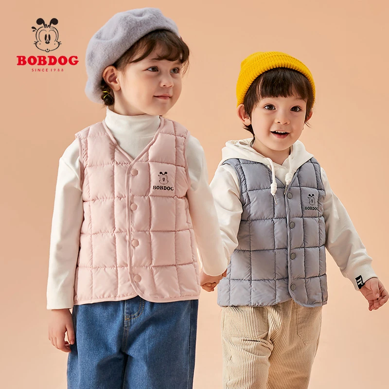 巴布豆卡乐时尚儿童反季棉马甲秋冬保暖背心307