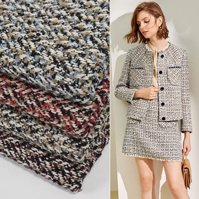 时尚小香风面料；仿皮毛一体面料。西服面料。休闲裤子面料。