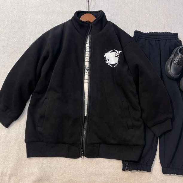 22915潮牌青少年休闲棉衣外套F1