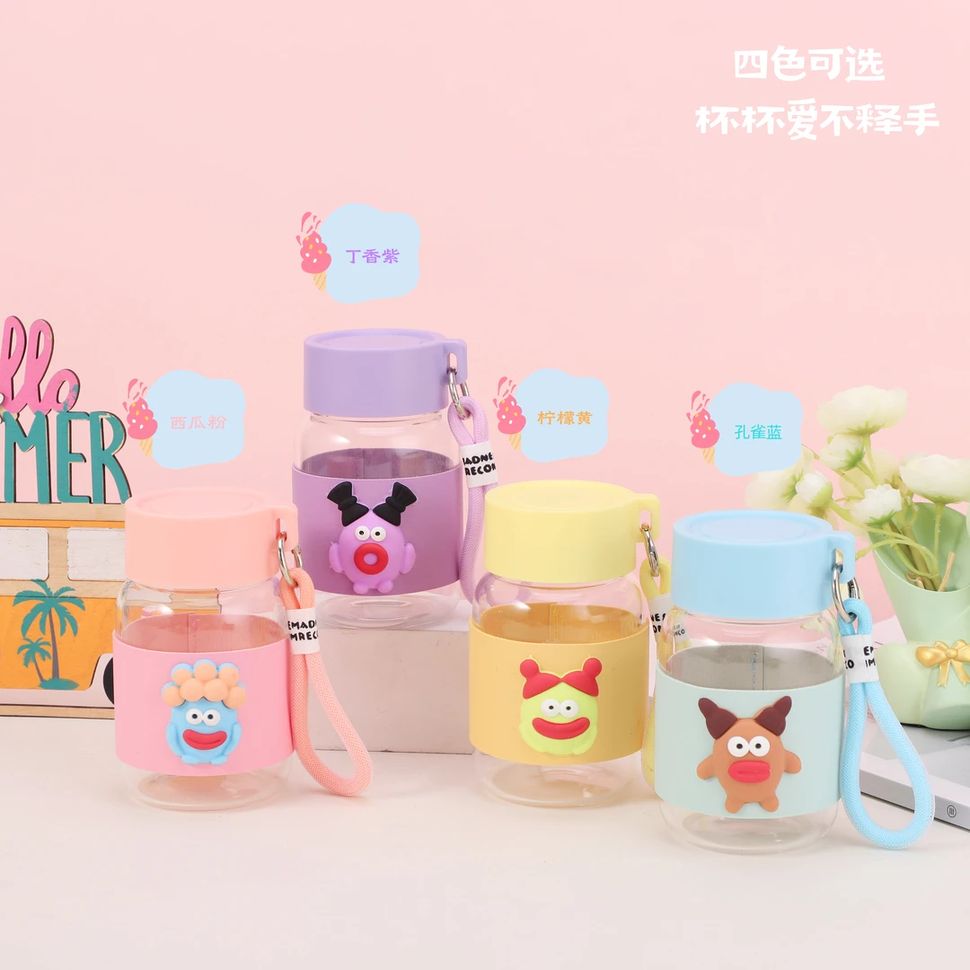 唯品会森系新款创意韩版玻璃杯茶杯便携防漏简约透明学生水杯