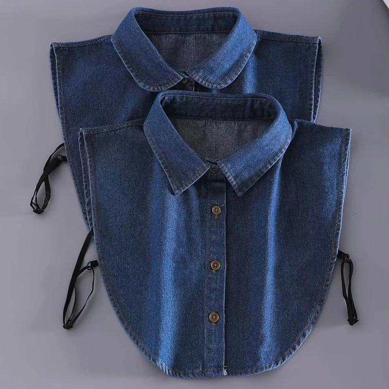 牛仔假领子韩版新款领子秋冬假领子百搭女士假领子秋冬假领子